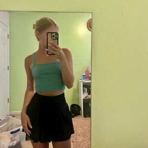 colsie teal cropped tank